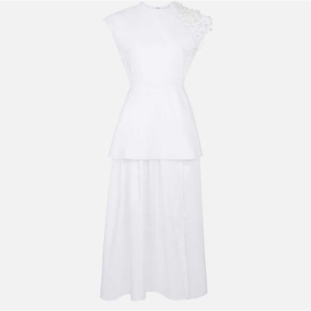 Christopher kane pearl Cotton poplin dress.